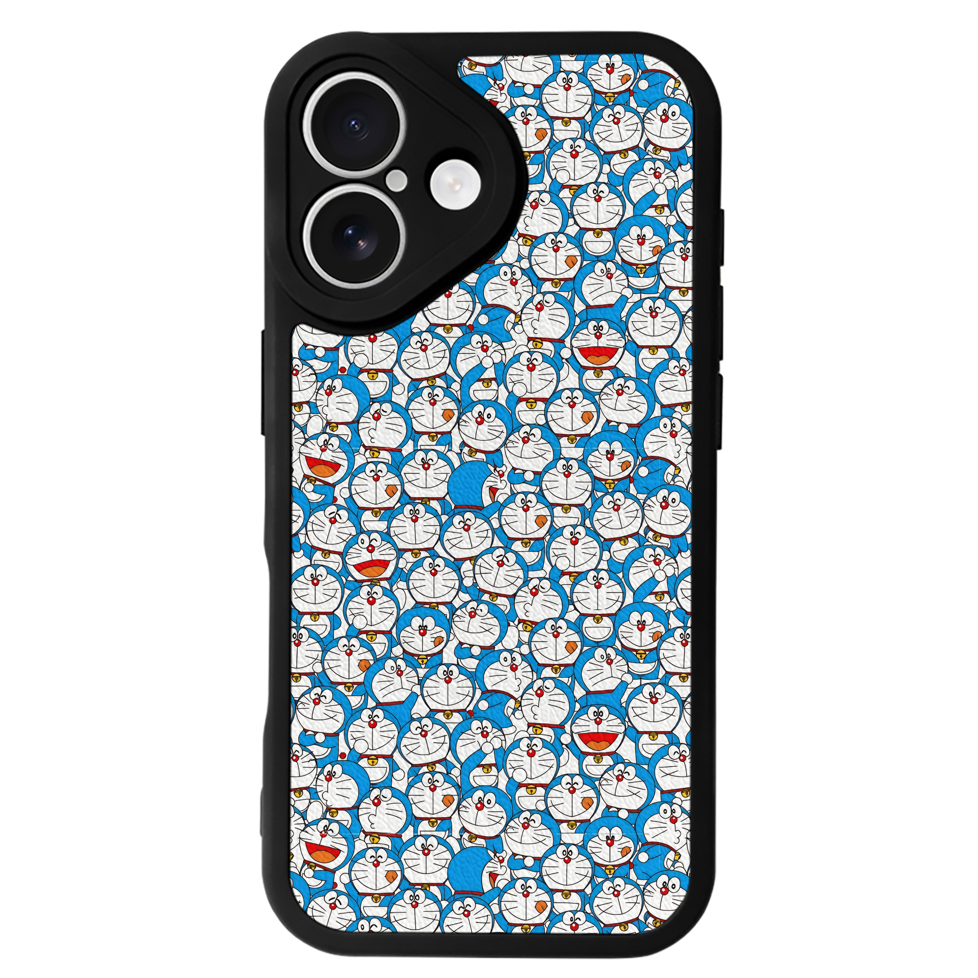 （画像用） ドラえもん Doraemon 【iPhone 16シリーズ対応】シリコンスマホケース（レザー調） 材質：シリコン
